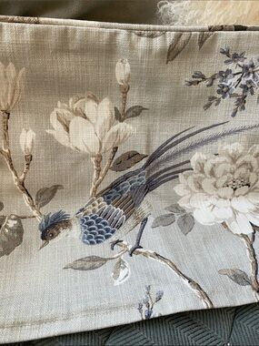 Ballard Designs Etta Floral Pillow 12” x 20” Pillow Cover Floral Gorgeous Design